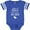 Football Blue and White, variant on Future Bull Rider Rodeo Boys Baby Bodysuit