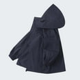 thumbnail image 4 of XEGLSBU Girls Jackets Size 14-16 Black Girls Sun Jacket UPF50+ Lightweight Hooded Coat for Outdoor Activities Casual Wear Windbreaker for Kids Girls Jackets Size 8-10 Navy Size 10-11 Years, 4 of 5