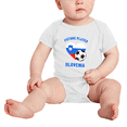 thumbnail image 2 of Future Soccer Player Slovenia Soccer Fan Clothes Unisex (White, 12-18 Months), 2 of 5
