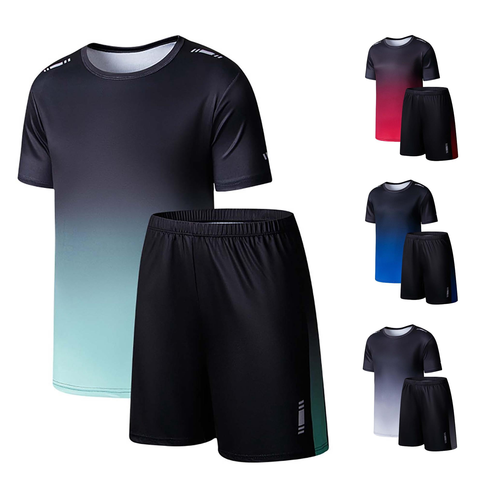XINXIAOO Boys Girls Training Set Casual T-Shirt and Shorts Soccer Shirts for Boys 12-13 Years