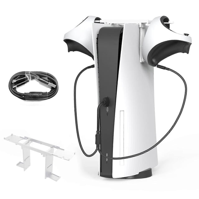 o7X JYS JYS-P5160 For PS5 Game Controller Hanger Holder and Charging j8Q Cable Kit for PS VR2 Access