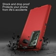 thumbnail image 5 of Designed for Samsung Galaxy Note 20 Heavy Duty Case, Triple Layer Protection Shockproof Dropproof Dustproof Anti-Scratch Phone Case Cover for Samsung Galaxy Note 20,Red, 5 of 7