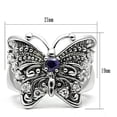 thumbnail image 2 of Luxe Jewelry Designs Women's Rhodium Plated Brass Ring with AAA Grade Cubic Zirconia Amethyst - Size, 2 of 4