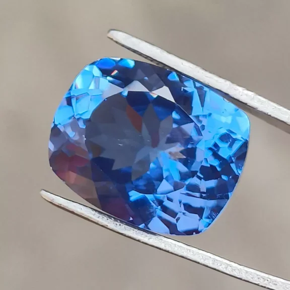 100% Natural Ceylon Blue Sapphire 13.40 Ct Emerald Cut – Brilliant Loose Gemstone