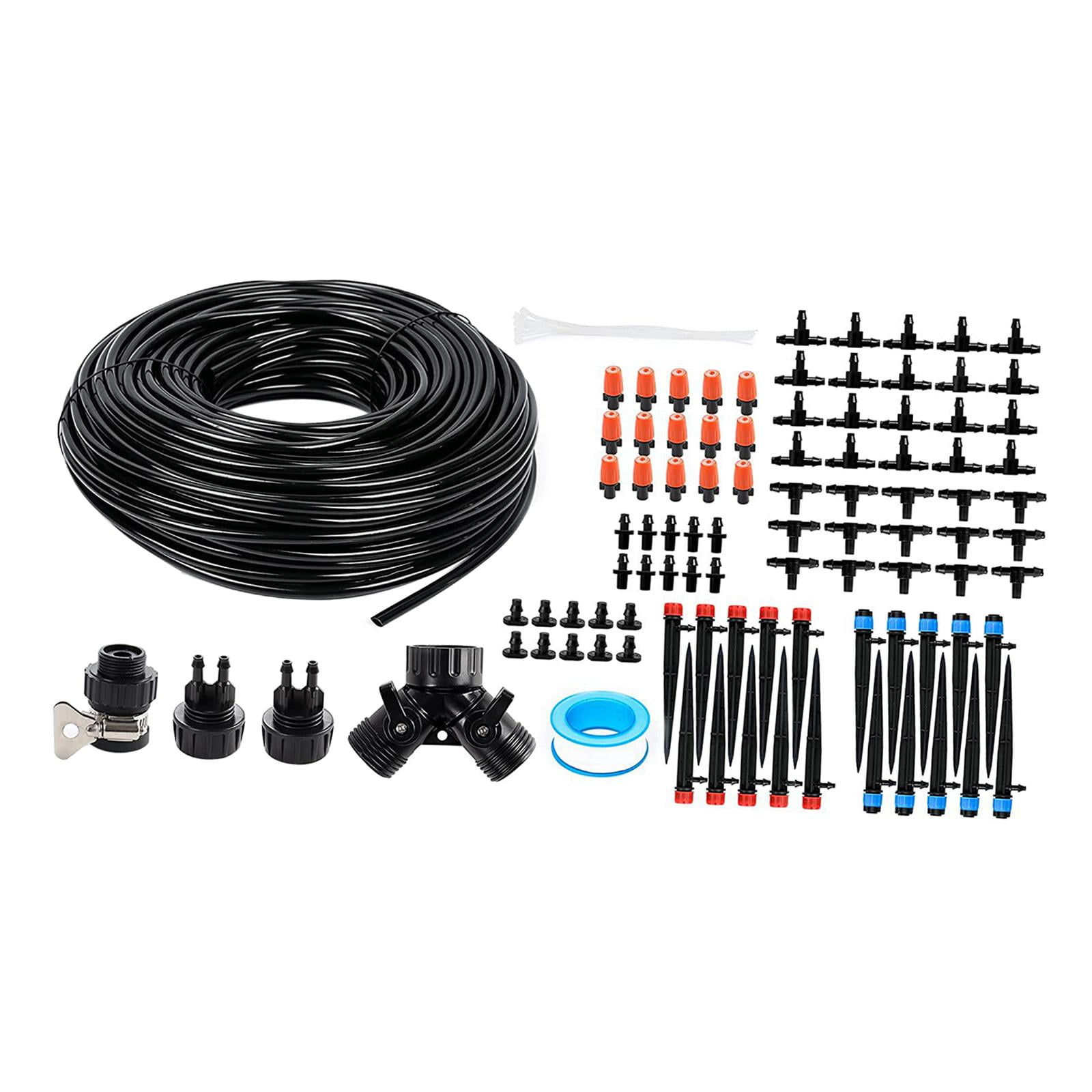 SunniMix Drip Irrigation Equipment Emitters Tee Fittings Garden Irrigation System