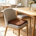 thumbnail image 6 of Yaayu Thickened Corduroy Chair Cushion, 17.7x17.7in Non-Slip, High Resilience Cotton Fill, All-Season Seat Pad for Dining Kitchen, Brown, 6 of 6