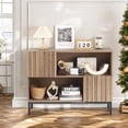 thumbnail image 7 of Studyset Entryway Table with Storage,Farmhouse Entrance Console Table Sideboard Buffet Cabinet with Storage Shelves and Metal Legs,Behind Couch Table,Sofa Table Accent Cabinet for Living Room Hallway, 7 of 7