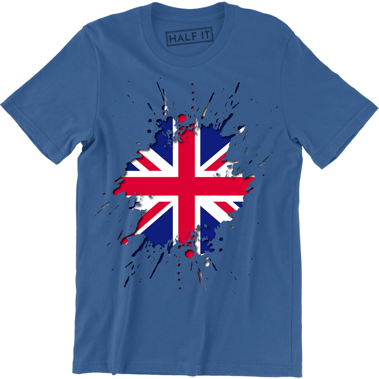 Torn Union Jack Flag Funny Men's Country British Fashion Sport Tee ...
