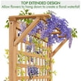 thumbnail image 5 of Yaheetech 72'' H Wood Planter Raised Garden Bed with Trellis, Light Brown, 5 of 8