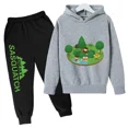 thumbnail image 3 of 2024 Nueva ropa para niños, conjunto de sudadera con capucha y pantalón, zapatillas deportivas, ropa deportiva para niños y niñas, otoño y primavera, 2 piezas, ropa para niñas pequeñas, 3 of 5