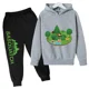 thumbnail image 3 of 2024 Nueva ropa para niños, conjunto de sudadera con capucha y pantalón, zapatillas deportivas, ropa deportiva para niños y niñas, otoño y primavera, 2 piezas, ropa para niñas pequeñas, 3 of 5
