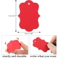 thumbnail image 2 of joycraft 100 Pcs Étiquettes Cadeaux Rouges Vierges, Étiquettes en Papier Kraft, Petites Étiquettes Cadeaux avec Ficelle, Étiquettes Réinscriptibles pour Emballage Cadeau, Mariage, Anniversaires, Vacances, Cadeaux de Fête et Baby Shower (2.75"x1.97 Pouces), 2 of 7