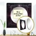 thumbnail image 3 of Designart "Enigmatic Magenta Divine Chakra Gateway III" Modern Geometric Square Mirror For Wall Decor - Large Purple Square Printed Wall Mirror Art - Wall Mounted Square Large Mirror, 3 of 5