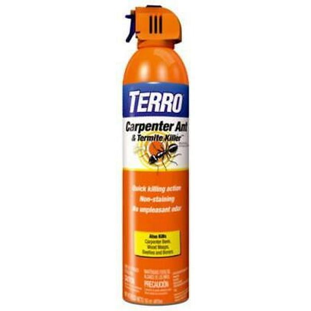 TERRO Aerosol Carpenter Ant/Termite Killer 16 oz (Pack of 6) - Walmart.com