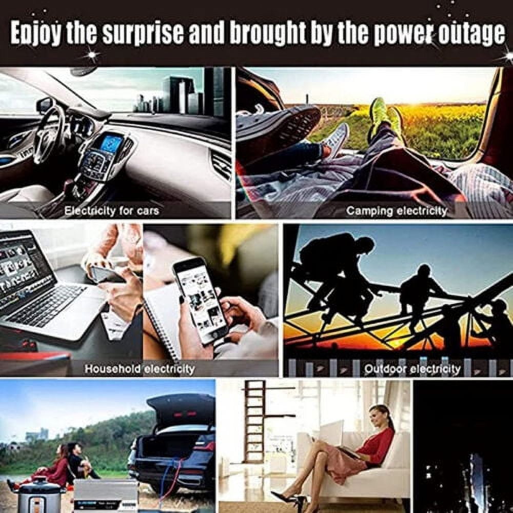 JIAN YA NA 4000W Pure Sine Wave Power Inverter DC 48V to AC 110V Converter for Car, Truck, Home, Vehicles, Boat, Power Converter