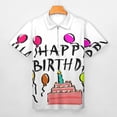 thumbnail image 3 of Happy Birthday! Men Zipper T-shirt Summer Casual Short Sleeve T-shirt Top, 3 of 7