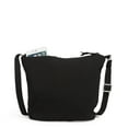 thumbnail image 2 of Vera Bradley Women's Microfiber Bucket Crossbody Bag Classic Black, 2 of 6