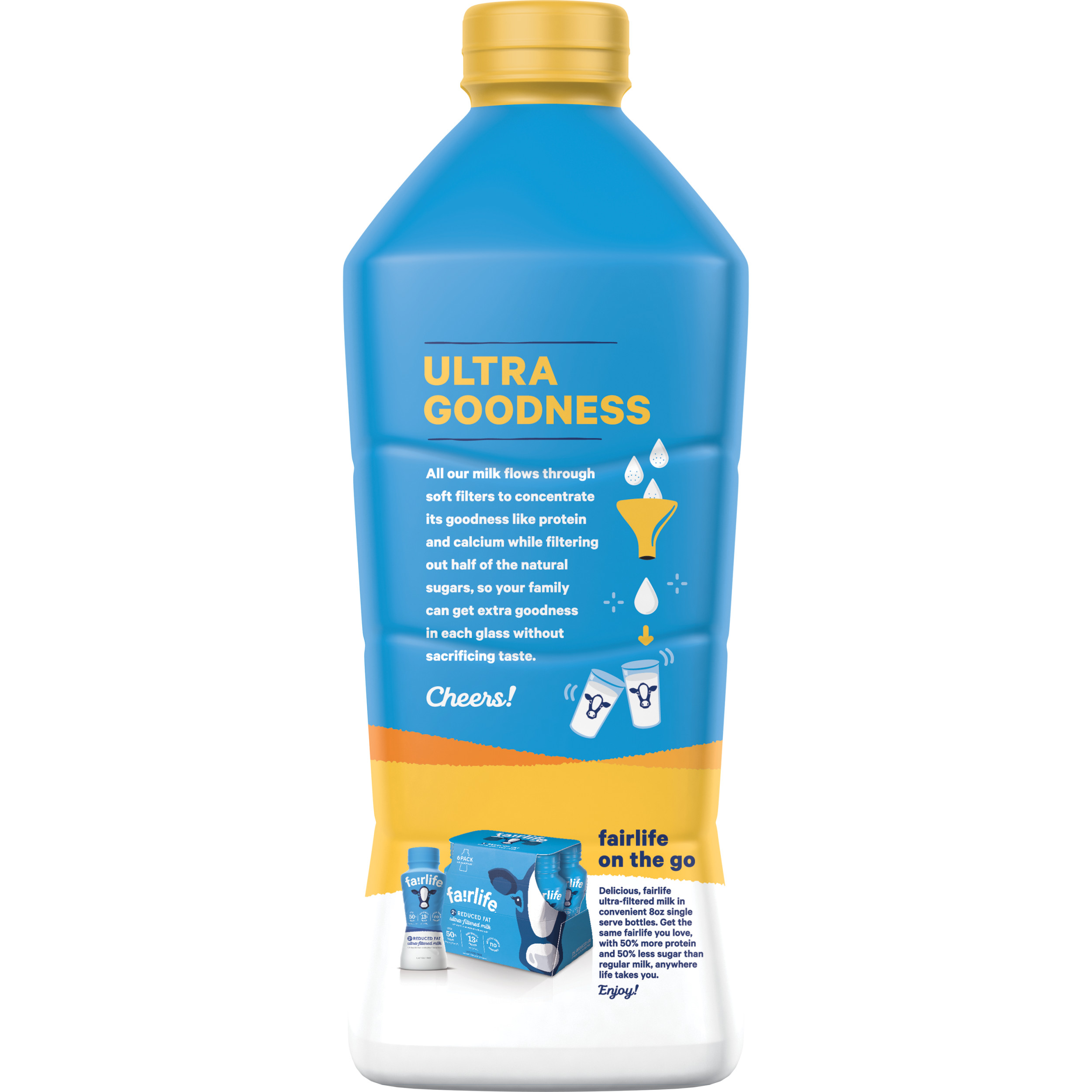 fairlife 2% Reduced Fat Ultra-Filtered Milk with DHA Omega-3 ...