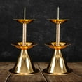 thumbnail image 6 of TISHITA 2Pcs Metal Candlestick,Buddhist Tealight Candle Holders Candle Stand Ghee Lamp Butter Lamp Holder for Mantel,Dinner,Farmhouse, 6 of 8