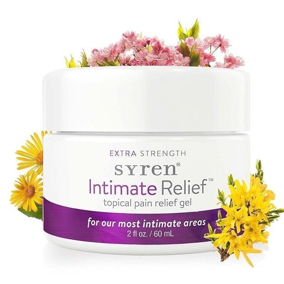 Syren Intimate Relief Gel Formula with Lidocaine - Vulva Discomfort, Feminine Care & Moisturizer for Sensitive Skin, 2 oz