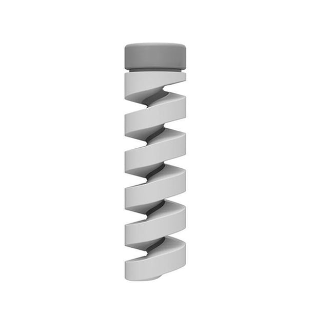 Seitruly 1/10 / 20x Universal Giro Espiral Cable Protector Seguro Funda para Todos Móvil Teléfono y Comunicación gris
