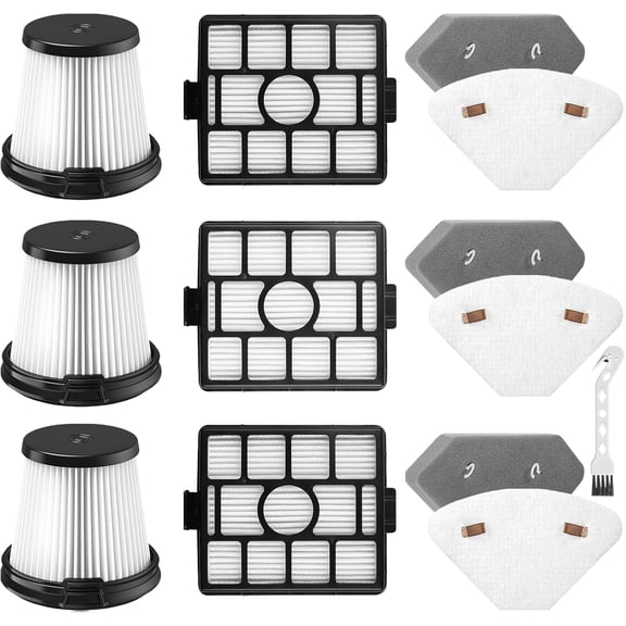 BU3521 BU3523 BU3120 HEPA Filter Accessories Compatible with Shark BU3521 BU3523 Clean & Empty Lightweight PowerFins Cordless Stick Vacuum Cleaner Replacement Parts, 13 Pack
