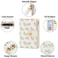 thumbnail image 6 of GAEKEAO Small Womens Wallet RFID Blocking Bifold Card Holder Tassel Vegan Leather Wallets with Zipper Pocket, 6 of 8