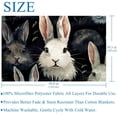 thumbnail image 5 of Rabbit Custom Microfiber Throw Blanket - Soft and Warm Printed Blanket for Sofa, Bed, Couch, Office, Camping - Lightweight Blankets & Throws, 5 of 6
