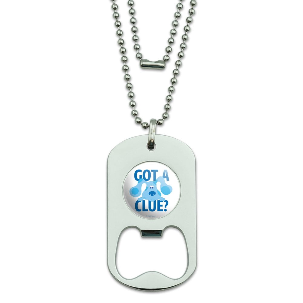 Blue's Clues Got a Clue Military Dog Tag Bottle Opener Pendant