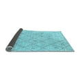 thumbnail image 2 of Ahgly Company Indoor Rectangle Solid Light Blue Modern Area Rugs, 6' x 9', 2 of 4