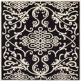 thumbnail image 1 of Safavieh Soho Tapis Carré Noir / Ivoire, 1 of 5