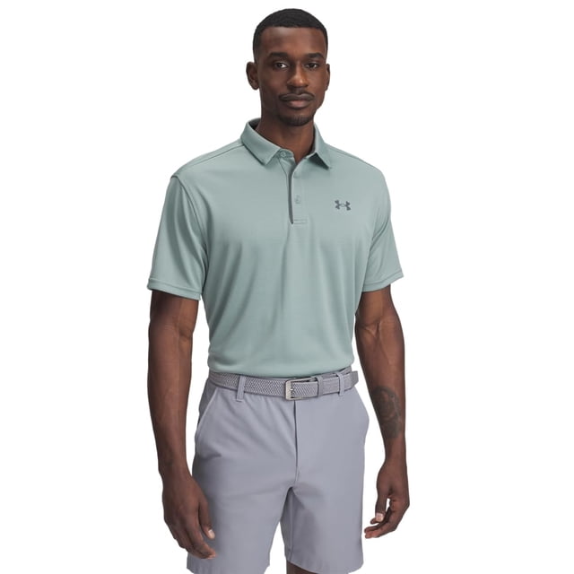 Polo de Golf Tech para Hombre Under Armour Verde Sílice Talle S