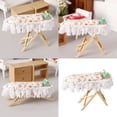 thumbnail image 2 of Miniature Ironing Table and Iron for 1/12 Dollhouses Ironing Board Collectible Dollhouses Furniture Accessories, 2 of 9