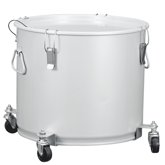 ChaoLink 10 Gallon Fryer Grease Bucket, Heavy Duty Coated Steel Oil Disposal Caddy with Caster Base & Filter