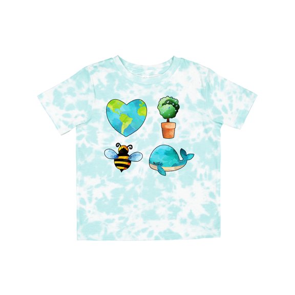 Inktastic Earth Day Plant a Tree Save the Bees Save the Seas Love Your Mother Boys or Girls Toddler T-Shirt