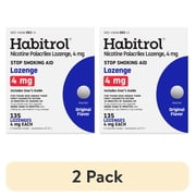 (2 pack) Habitrol Nicotine Polacrilex Lozenge 4mg, Original Flavor, 135 Count