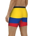 thumbnail image 2 of Men Colombia Flag Boxer Briefs Novelty Boxer Shorts Underwear No Fly, 2 of 7