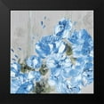 thumbnail image 2 of May 20x20 Black Modern Framed Museum Art Print Titled - Blue Cascading Delight 1, 2 of 5