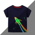 thumbnail image 4 of Xudanell Kids Graphic Short Sleeve Luminous Boys Shirts Breathable Round Neck Tee with Patterns for Daily Wear, 4 of 8