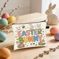thumbnail image 6 of Generic Cute Easter Bunny Zipper Pouch, Multipurpose Cosmetic Bag for Makeup Toiletries, Portable Travel Organizer with Rabbit Egg Basket Print, 6 of 6