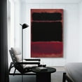 thumbnail image 3 of Black in Deep Red by Mark Rothko Painting Poster Wall Art Poster Gifts Bedroom Prints Home Decor Hanging Picture Canvas Painting Posters 16x24inch(40x60cm), 3 of 6