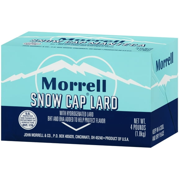 John Morrell Snow Cap Lard, 4 lb