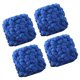 thumbnail image 3 of Hilo grueso de pompón, 4 bolas, cómodo para tejer a mano, hilo suave, hilo de peso para cojines, almohadas, bufandas, manualidades Azul, 3 of 8