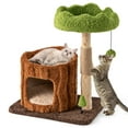 thumbnail image 1 of Gymax Arbre à Chat Multifonction avec Poteaux à Griffer Recouverts de Sisal, Perchoir Supérieur Moderne, 1 of 9