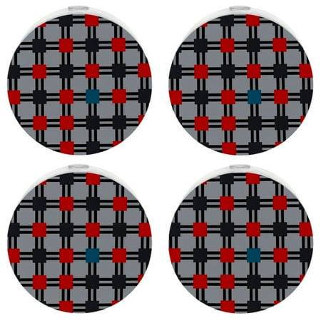 

YZUOUZY Bedside Lamps Nightlight a Set of 4 Color Geometric Pattern