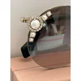 thumbnail image 2 of Miu Miu SMU52T Round Black Sunglasses NIB 60MM $550 #39, 2 of 6