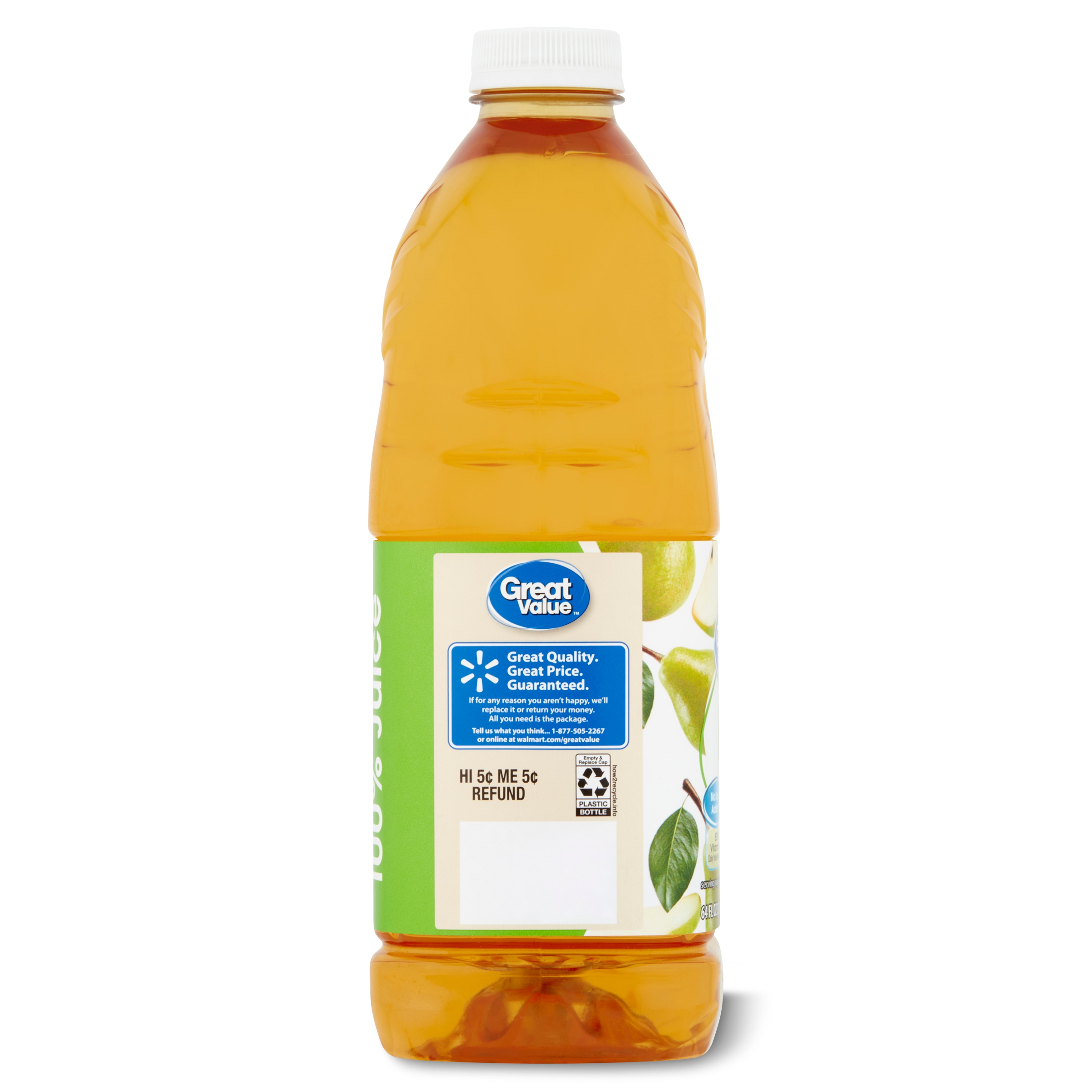 Great Value Pear 100% Juice, 64 fl oz (Shelf Stable) - Walmart.com