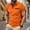 Orange, variant on Aobny Polo Golf Mens T-Shirts Collared Waffle Orange Short Sleeve Tops Plain Big & Tall Pullover Fall Shirt,XXXL