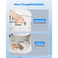 thumbnail image 6 of VEVOR Commercial Ice Shaver Crusher, 220lbs/hr Electric Fluffy Ice & Snow Cone Machine, 250W 1500RPM Tabletop Fluffy Shaved-Ice Machine for Parties Events Snack Bar, Home and Commercial Use (White), 6 of 9
