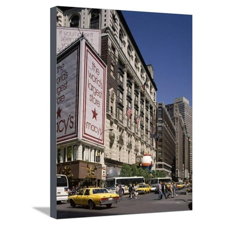 Macy's Department Store, New York City, New York, United States of America (Usa), North America Stretched Canvas Print Wall Art By Adina